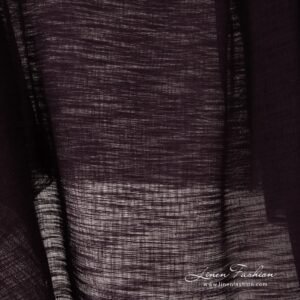 Linen cotton purple fabric.