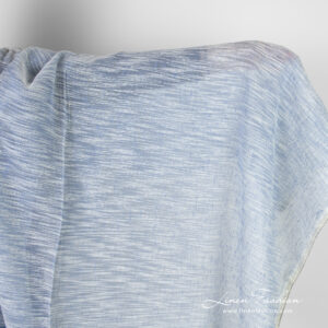 Blue linen cotton fabric
