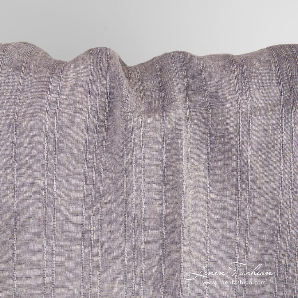 Linen fabric in melange colors