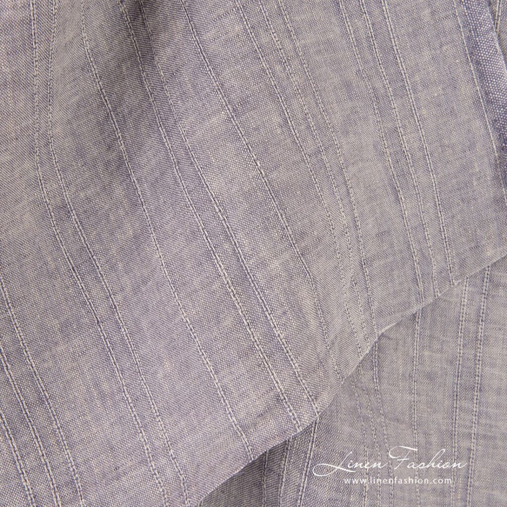 Linen fabric in melange colors, specially washed