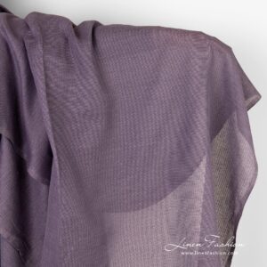 Violet linen cotton fabric