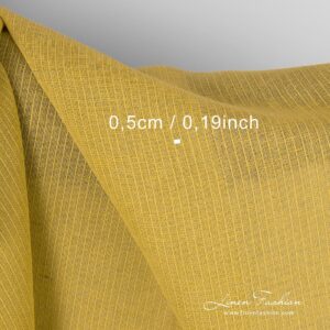 Yellow linen cotton fabric, gauze