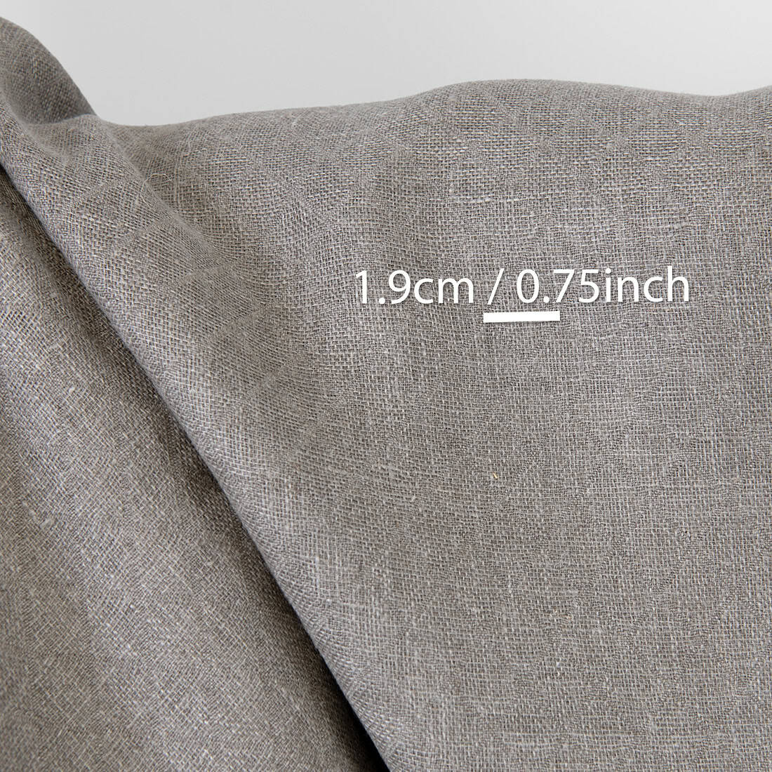 Linen fabric natural jacquard diamonds, with measurements