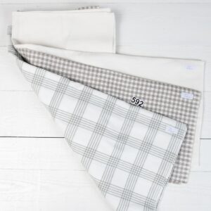 Ľanové odstrižky látky, sada č. 592