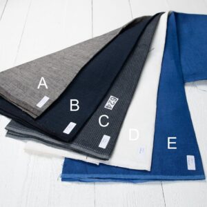 Ľanové odstrižky látky, sada č. 624