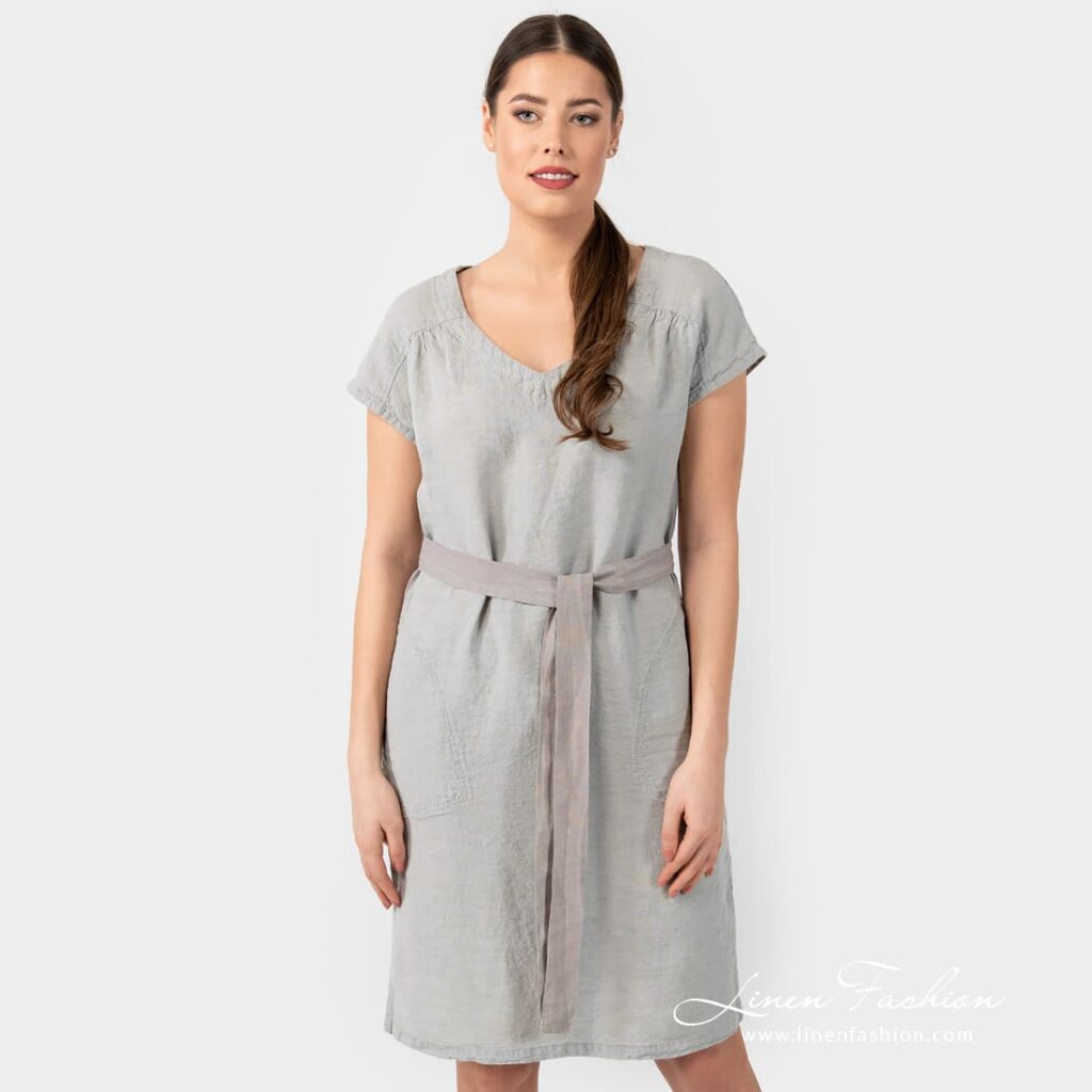 TWIGO greyish linen dress