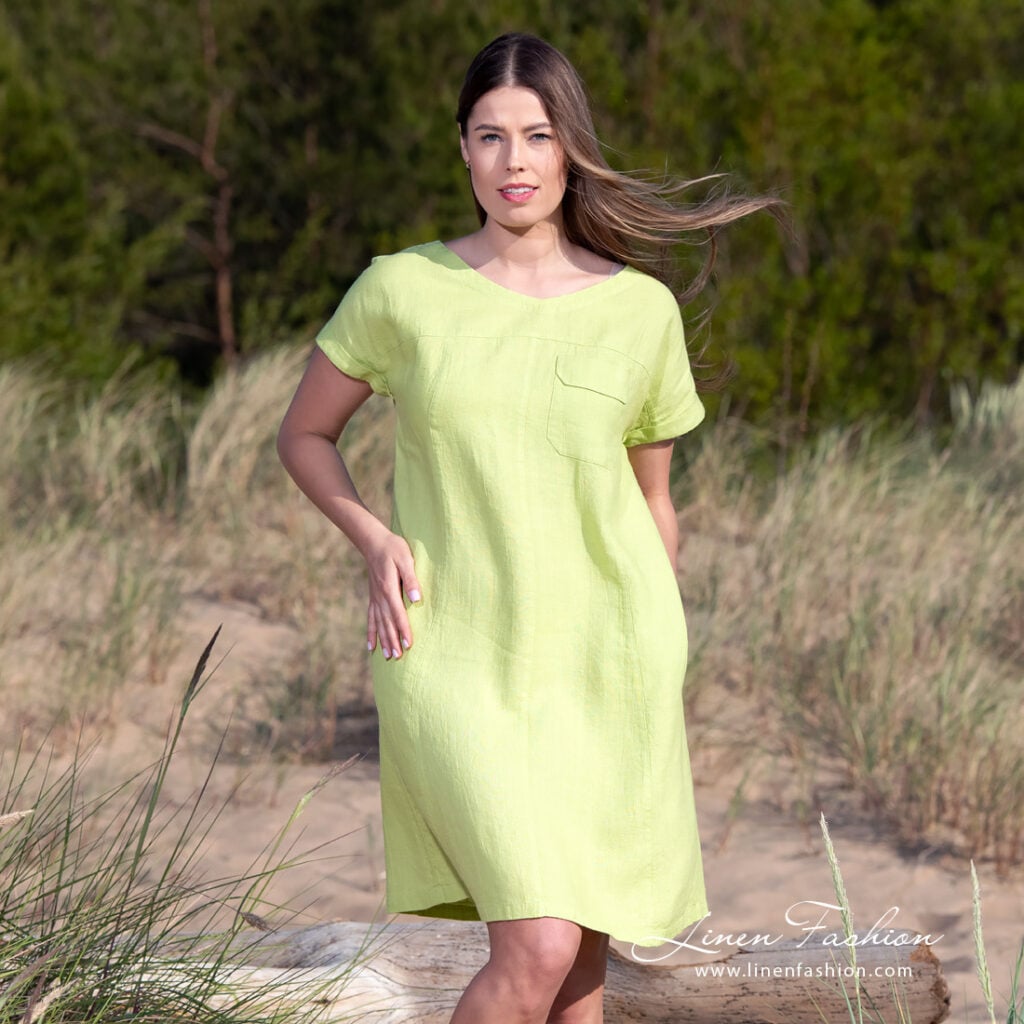 TIFANNY Šaty svetlozelené – Obrázok 5