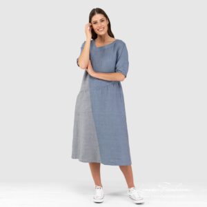 INDI blue dress.