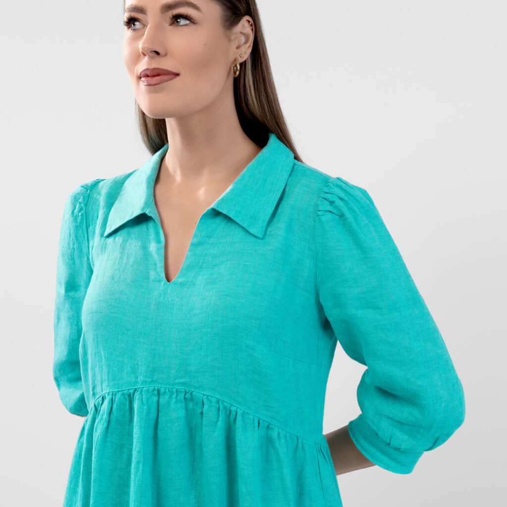 ANETTE Šaty tyrkysové – Obrázok 4
