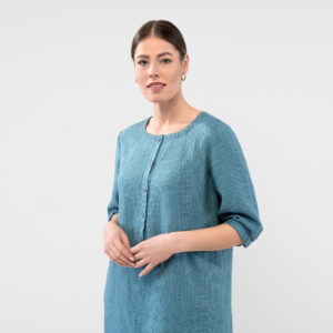 AVA Šaty modro-zelené