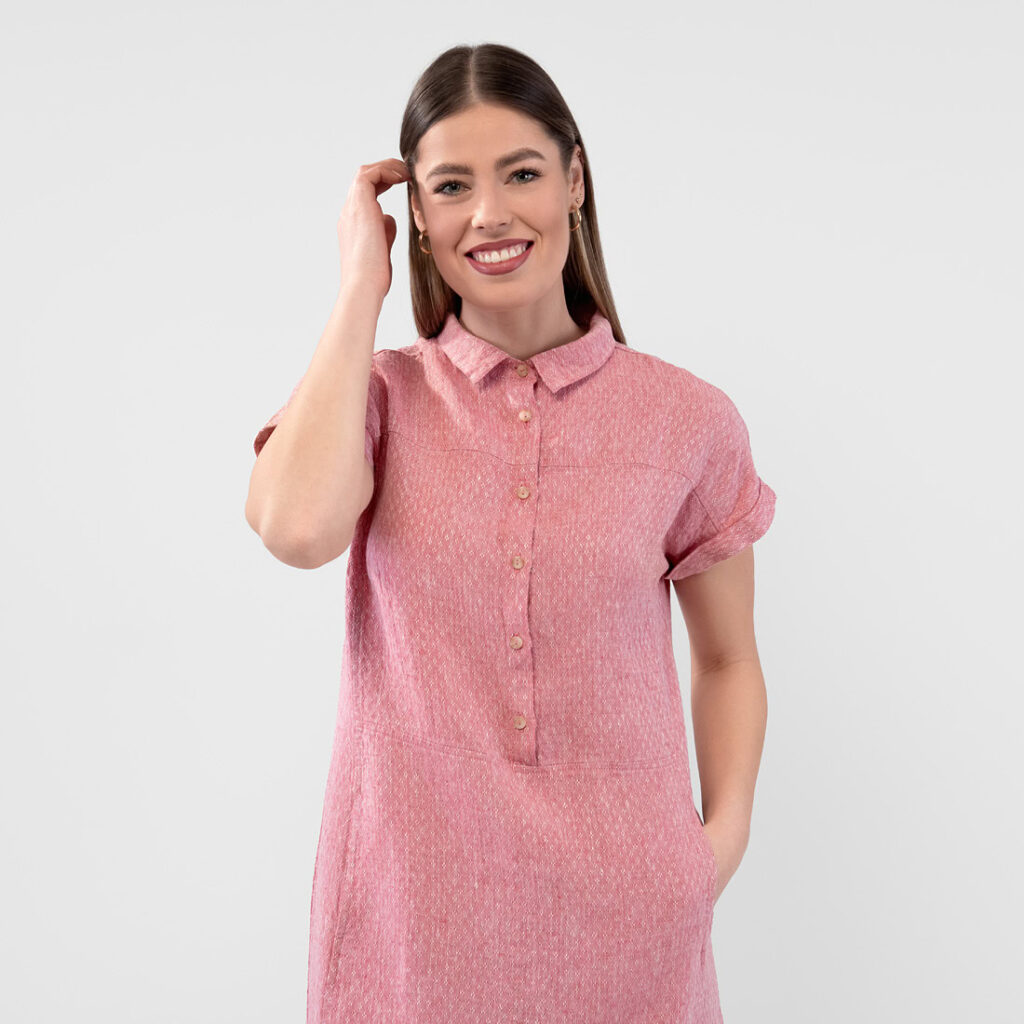 BELINDA Šaty červená – Obrázok 3