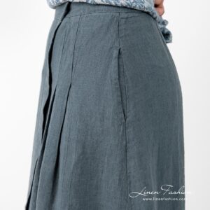 LUNGO wrap type skirt with pockets on the sides