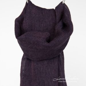 Eggplant melange scarf