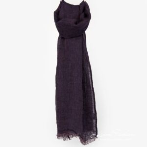 Eggplant melange scarf full size