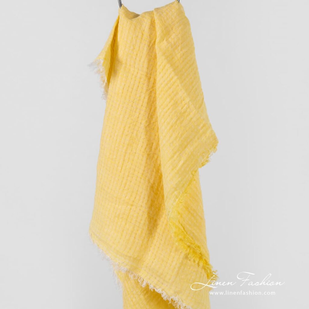 MARE yellow linen scarf