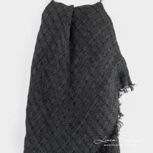 GALAXY grey linen scarf