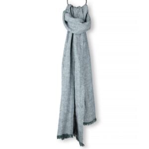 Linen shawl in blue, ultra.