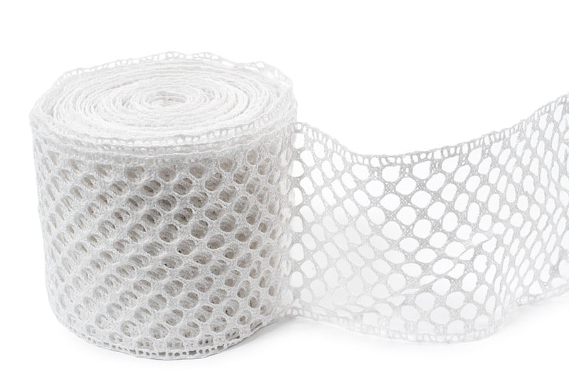 Smotanovo biela ľanová čipka č. 40