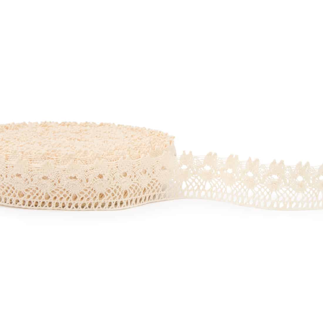 Bledožltá ľanová čipka č. 48