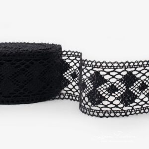 Black linen lace no.70