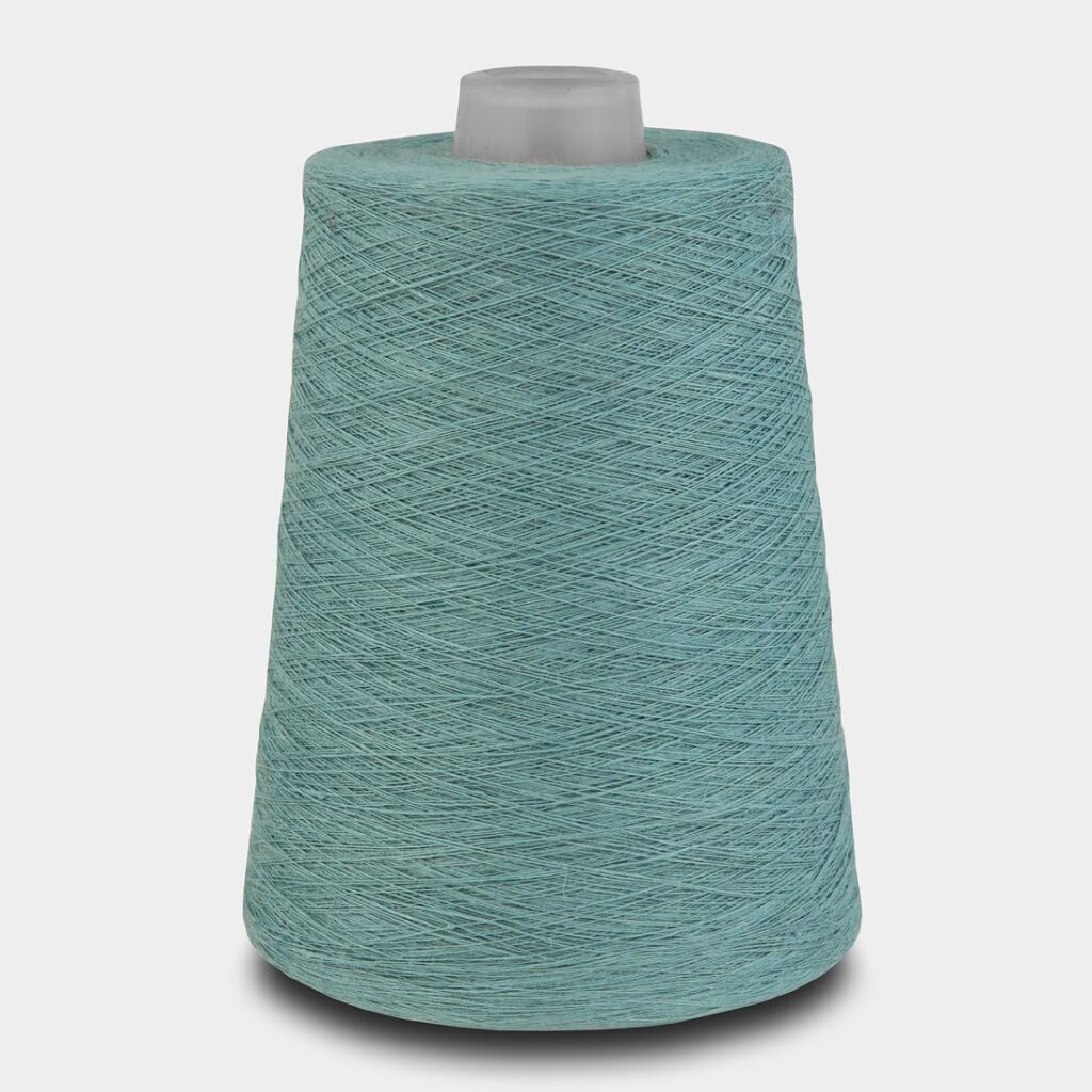 Linen Yarns In Aquamarine