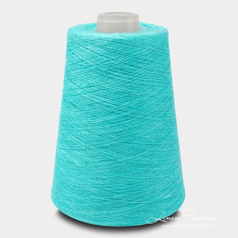 Linen Yarns In Bright Turquoise - 13