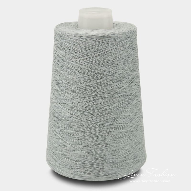Linen yarns in arctic grey color - 7(12)
