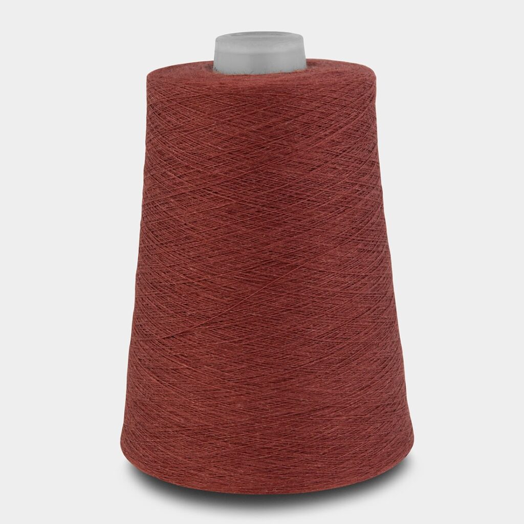 Linen Yarns In Brown
