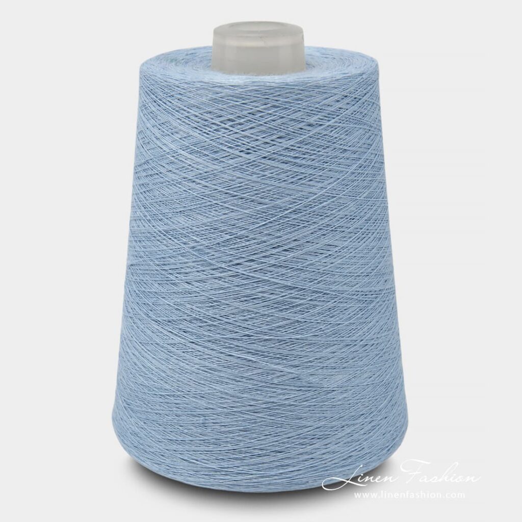 Linen Yarns In Light Blue Color 2(5)
