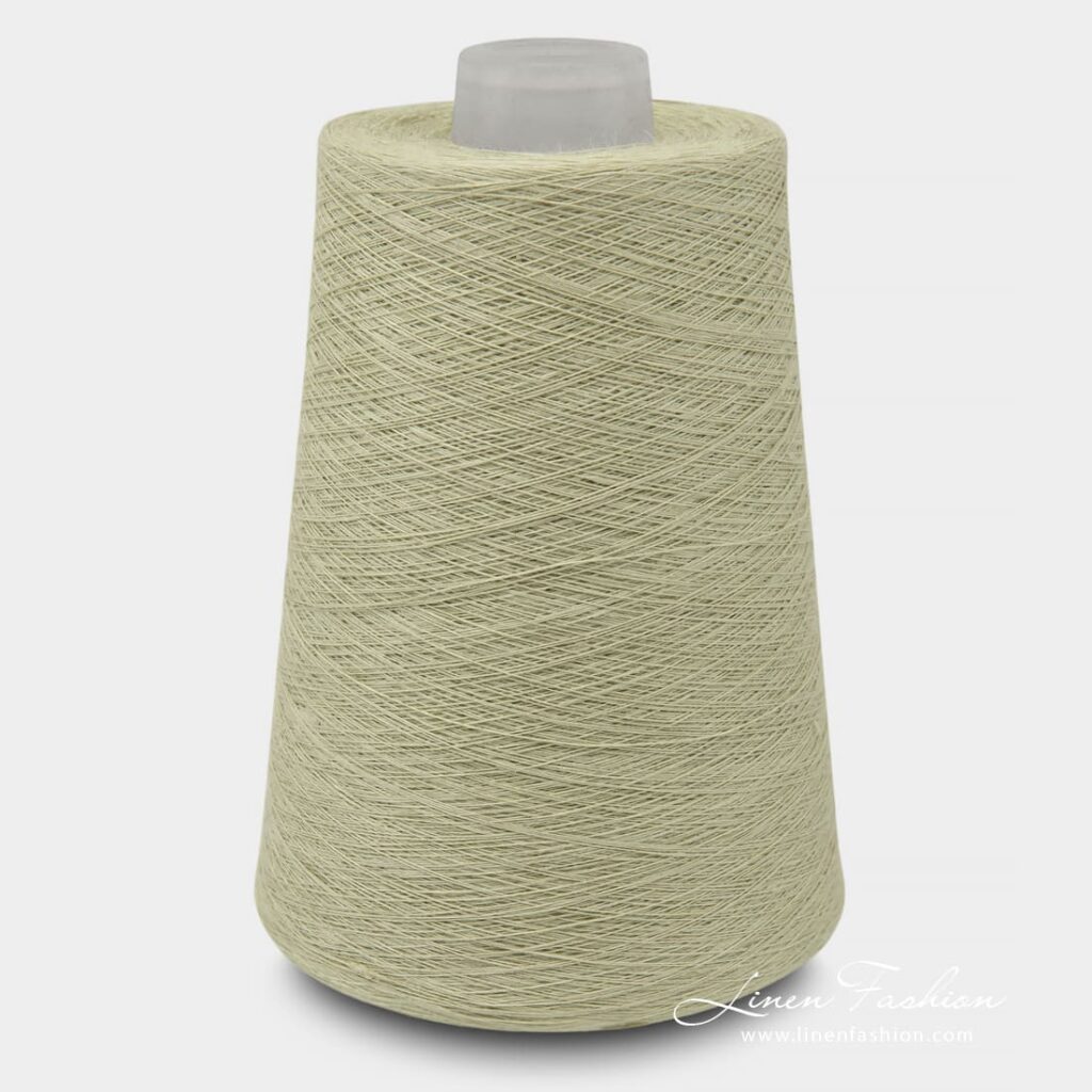 Linen Yarns In Apple Green Color 9(1)