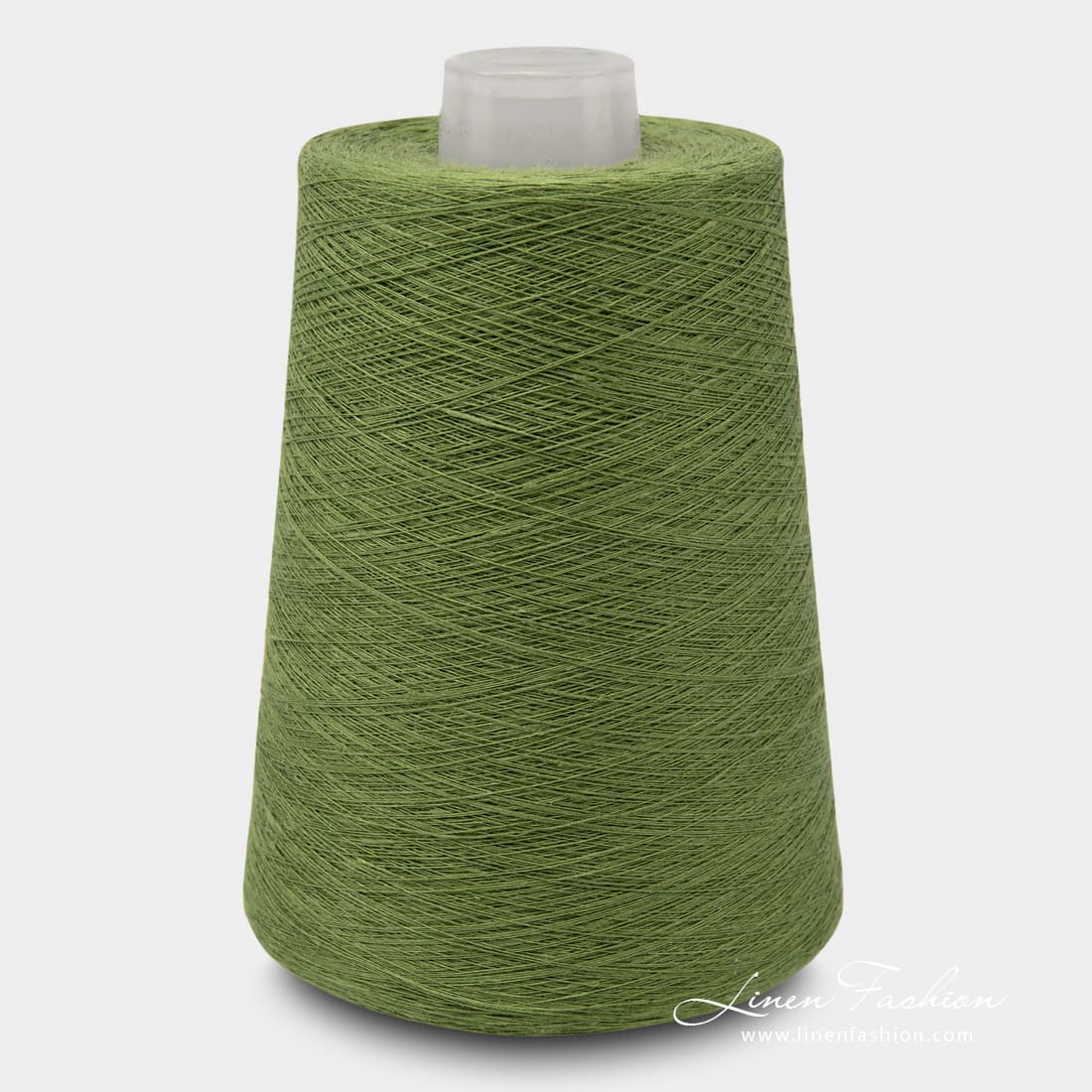 Linen Yarns In Fern Green Color 9(4)
