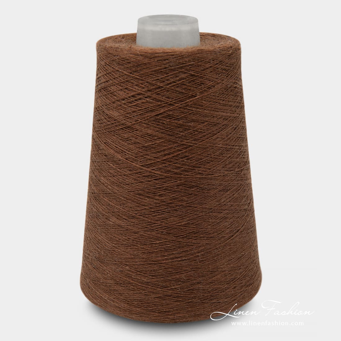 Linen Yarns In Walnut Brown Color 11(16)