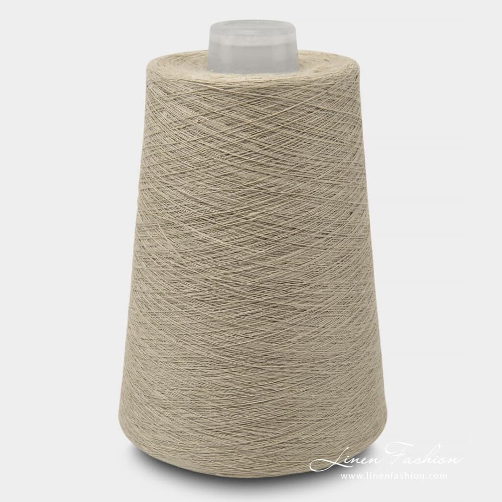 Linen Yarns Yellowish Brown Color 11(33)