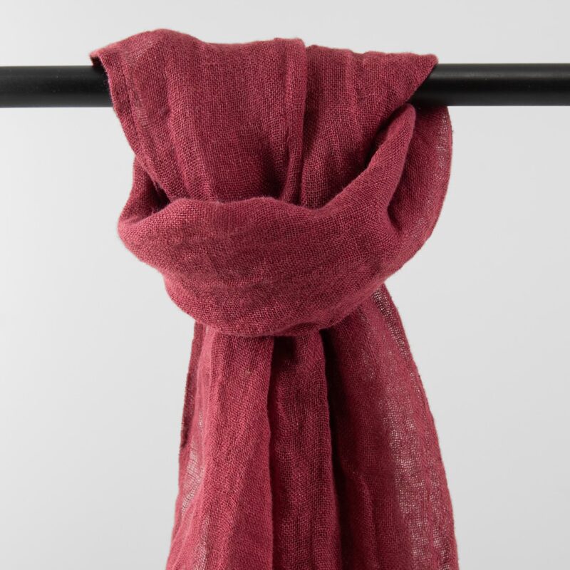 FINO Shawl warm brown, pure linen
