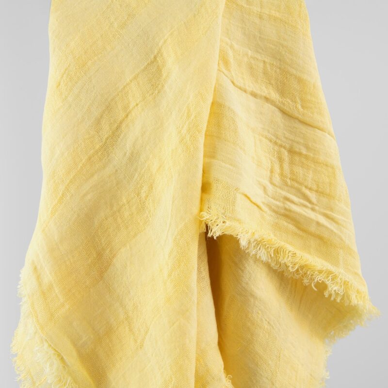 KORI Scarf yellow, linen scarf
