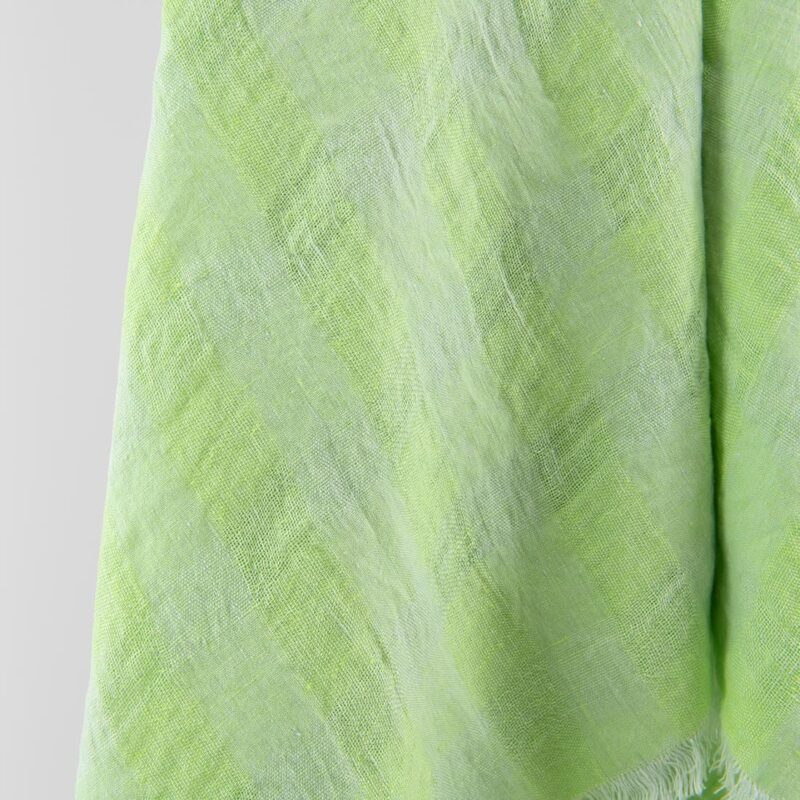 KORI Scarf green, pure linen