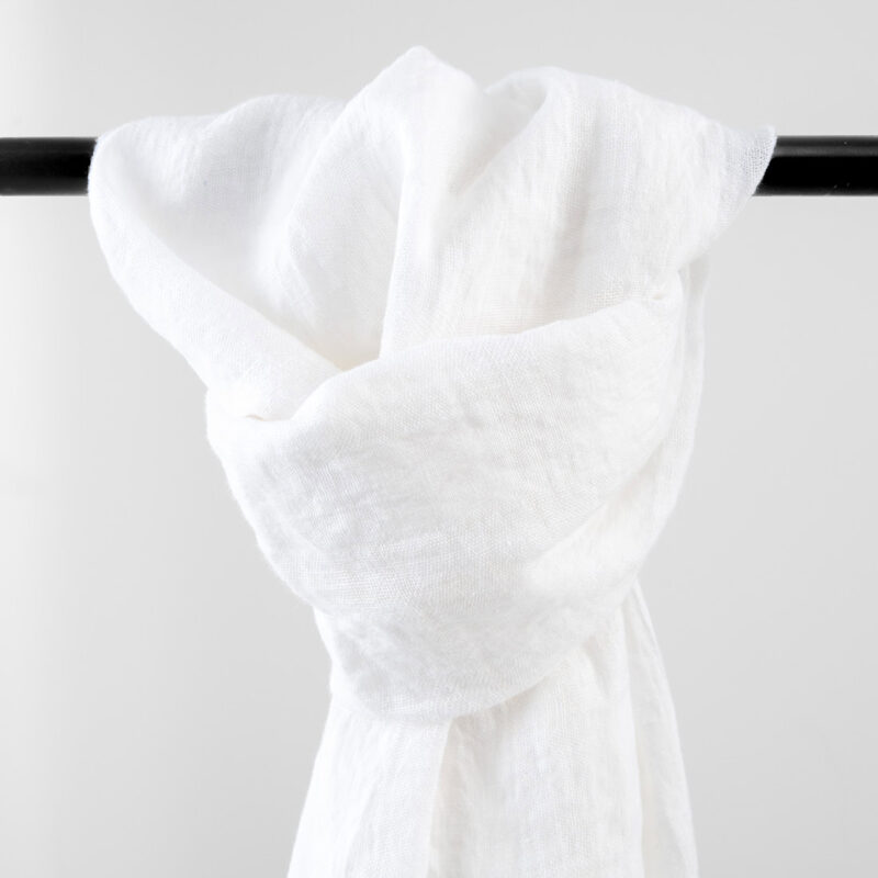 KORI Shawl white, pure linen