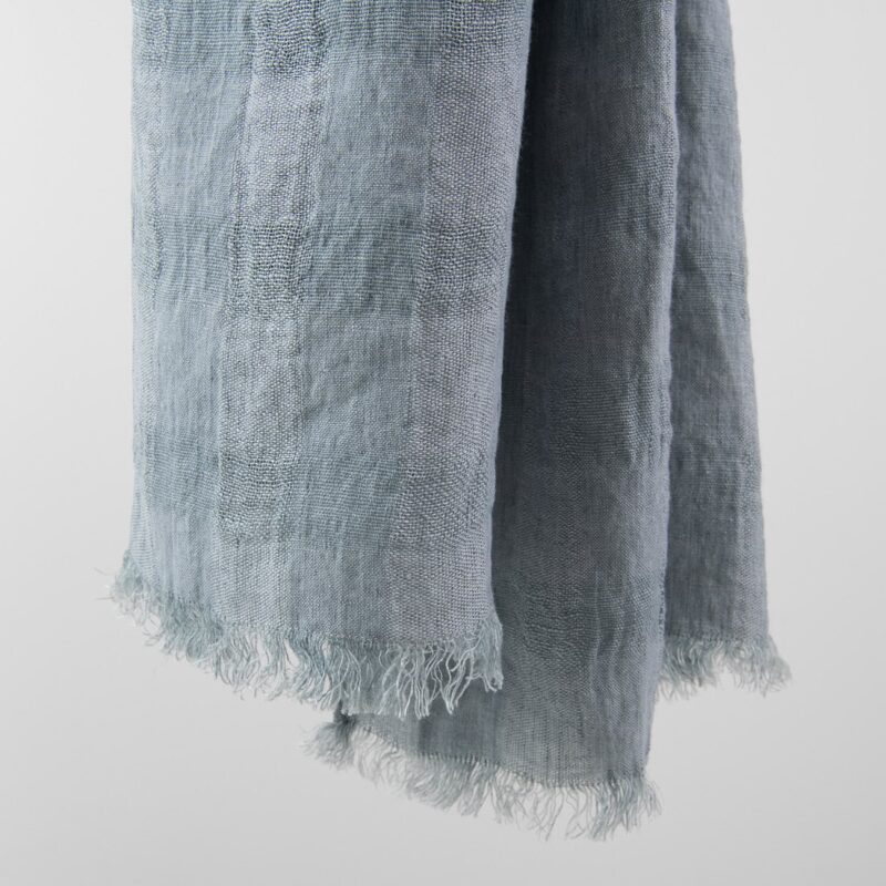 KORI Shawl grey, pure linen