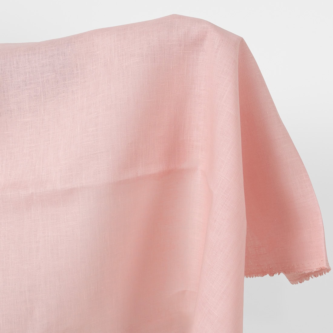 Linen fabric light pink colour
