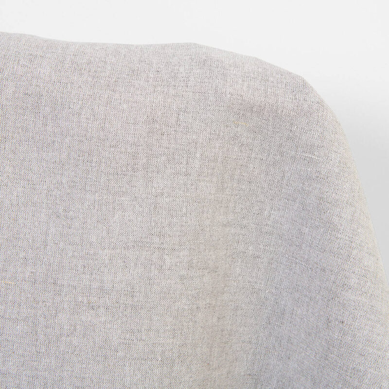 Linen cotton fabric natural and white melange, 180cm width