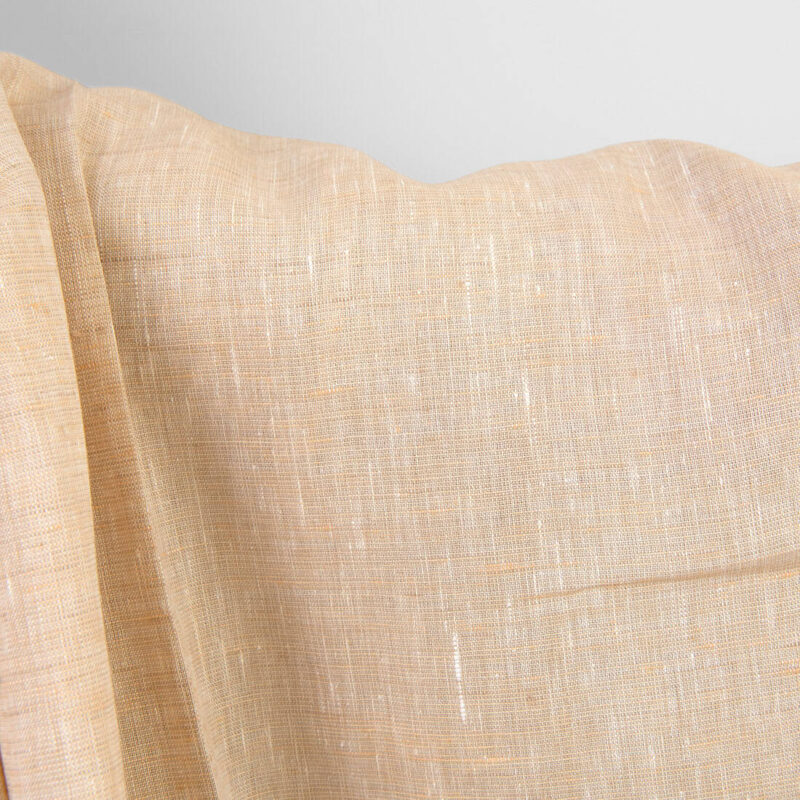 Lightweight linen fabric brown and white melange, 150cm width